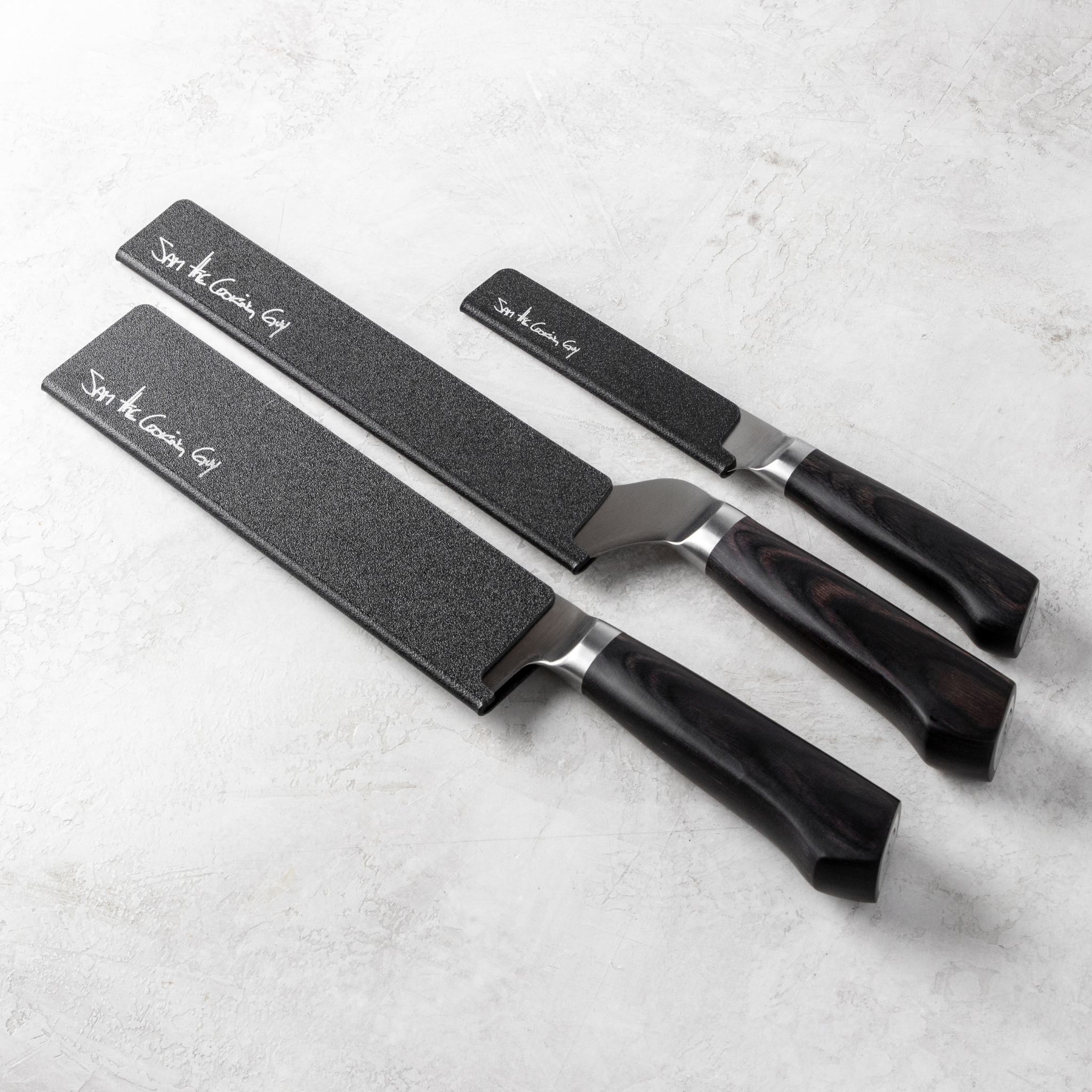 Wholesale CHGCRAFT 13Pcs 7 Sizes Plastic Universal Knife Edge Guards  Non-BPA Knife Sheath Black Knife Cover Sleeves Knife Protectors 